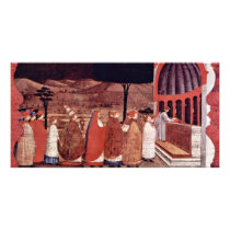 With A Procession Of The Host Is Placed In A Churc Photo Card Template