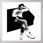 With A Red Stripe In My Hand Poster posters