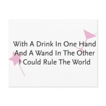 With A Wand In One Hand... Postcard