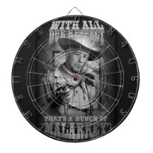 With All Due Respect Dart Board