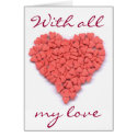 With all  my love Sweet Heart card