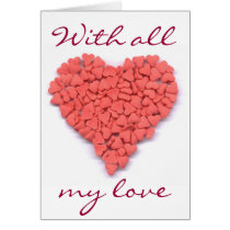 With all  my love Sweet Heart card