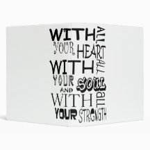 With all your heart 3 ring binder