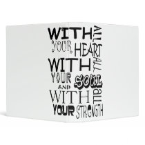With all your heart binders