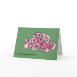 With appreciOCEAN cod cartoon fish thank you card