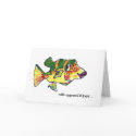 With appreciOCEAN Cute Boxfish Thank You card