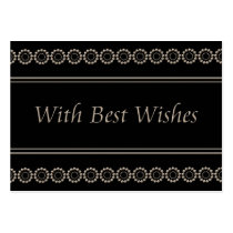 .With best wishes business cards