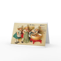 With Best Wishes Children Baking Card