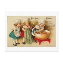 With Best Wishes Children Baking Card postcards
