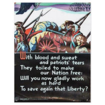With Blood And Sweat flyers