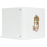 With Christmas Wishes Vintage Christmas Card 3 Ring Binders
