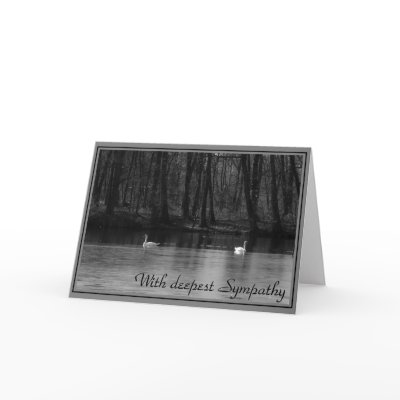 With deepest Sympathy - condolence card by Rainmountain