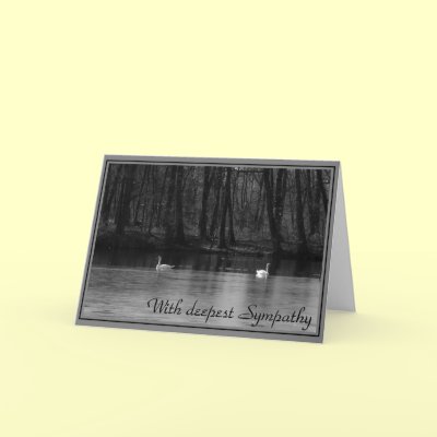 With deepest Sympathy - condolence card by Rainmountain