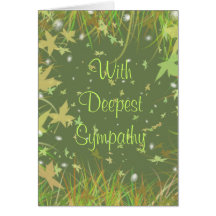 With Deepest Sympathy - Customized Greeting Cards