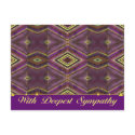 with deepest sympathy postcards by DonnaGraysonAbstract with deepest sympathy postcards