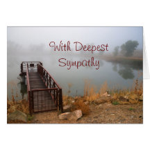 With DeepestSympathy Greeting Card
