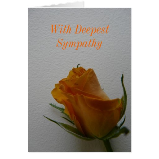 With DeepestSympathy Greeting Cards