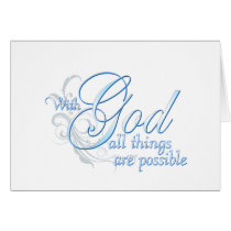 With God All Things are Possible cards