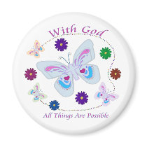 With God All Things are possible magnets by timeforstyle With God All Things are possible magnets