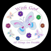 With God All Things are possible stickers
