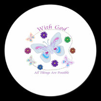 With God All Things are possible stickers
