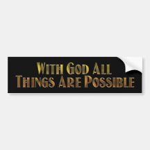 With God Bumper Stickers
