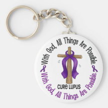 WITH GOD CROSS Lupus T-Shirts & Gifts Key Chains