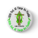 WITH GOD CROSS Non-Hodgkin’s Lymphoma T-Shirts buttons