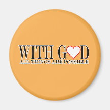 With GOD (Heart Design) Magnets