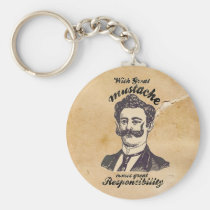vintage, mustache, funny, hipster, words, classy, quote, great mustache, retro, cool, story, bro, memes, moustache, fun, swag, stache, fashion, original, unique, best, gift, keychain, Keychain with custom graphic design
