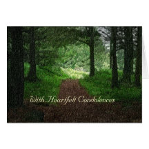 With Heartfelt Condolences Card