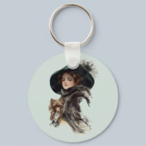 With Her Dog keychains
