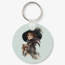 With Her Dog keychains