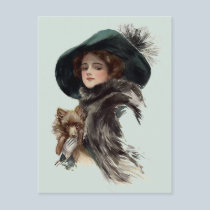 With Her Dog postcards