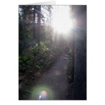 With light and love greeting card