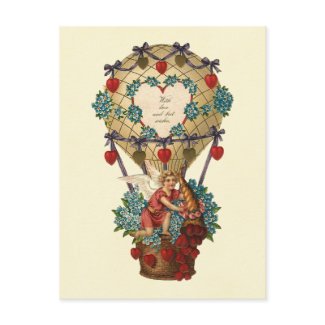 With Love and Best Wishes Valentine postcard