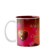 With Love at Christmas mug