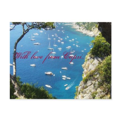 With love from Capri post card