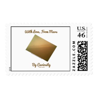With Love, From Mars By Curiosity (Landscape) Postage