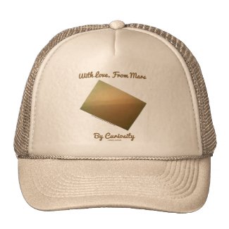 With Love, From Mars By Curiosity (Mars Landscape) Mesh Hat