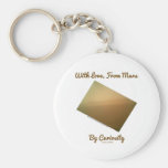 With Love, From Mars By Curiosity (Mars Landscape) Key Chains