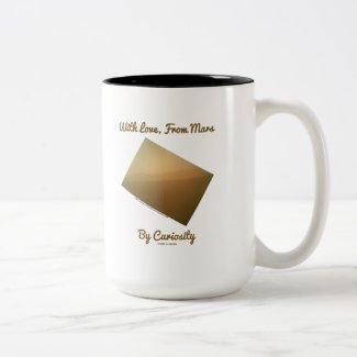 With Love, From Mars By Curiosity (Mars Landscape) Coffee Mug