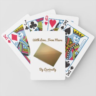 With Love, From Mars By Curiosity (Mars Landscape) Deck Of Cards