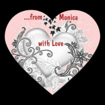With Love gift tag stickers