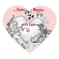With Love gift tag Stickers