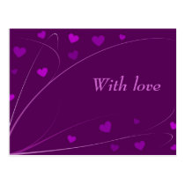 "With love" postcard postcards