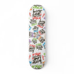 'With Love' radial repeat Skateboard