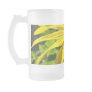 With Love! Sunflower Frosted Glass Mug Sun Flowers