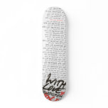 "With Love' words Skateboard