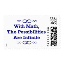 With Math, The Possibilities Are Infinite postage by LushLaundry With Math, The Possibilities Are Infinite postage
